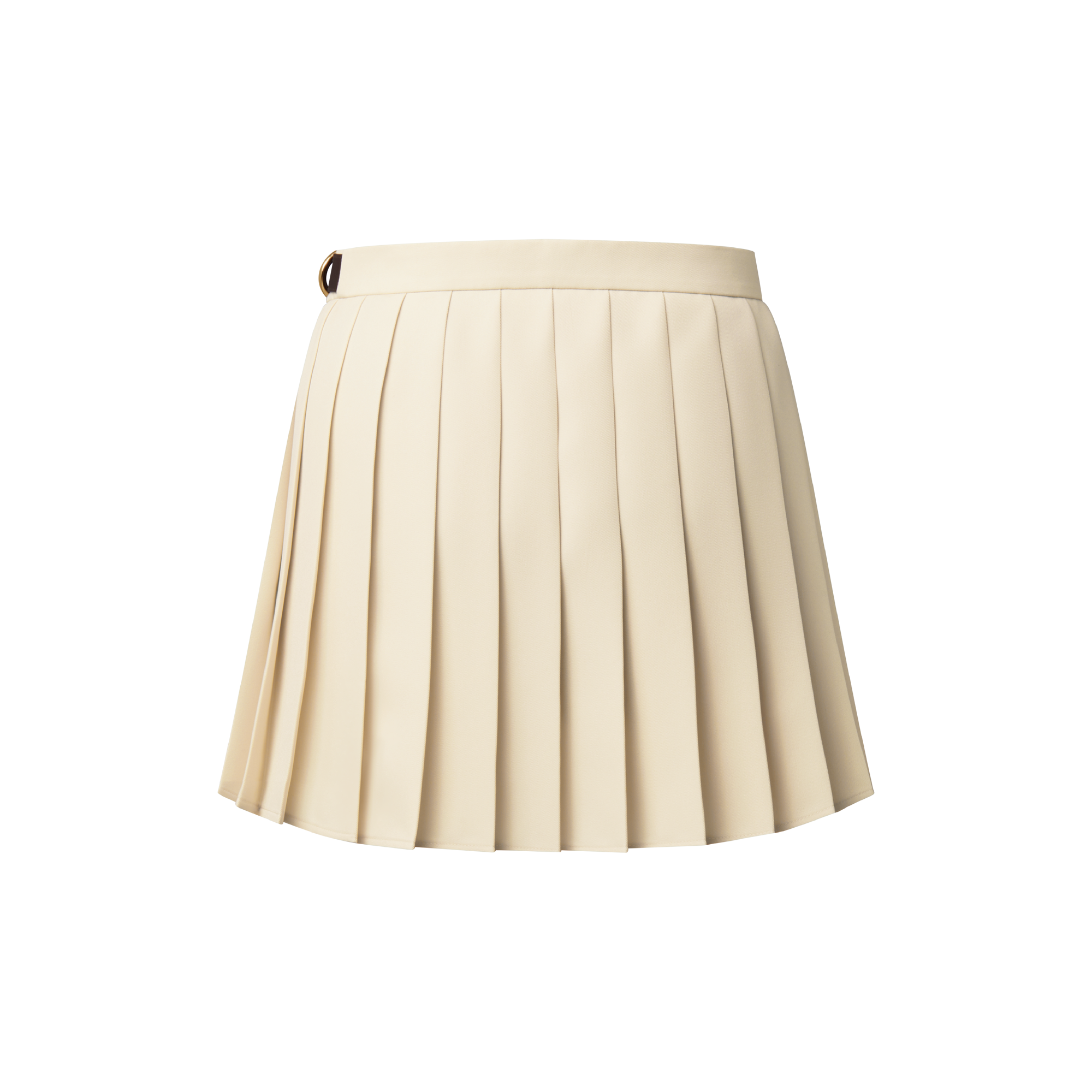 Vali Strapless pleated ribbon mini skirt